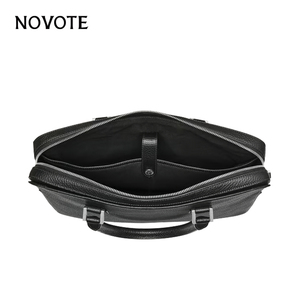 Bolso de Piel para Portátil 2026, Diseño Moderno con Patrón de Lichee, Gran Capacidad, para MacBook Pro 15.5, Delgado, Tipo <span class=keywords><strong>Mensajero</strong></span>, Rígido e Impermeable - Product Image 4