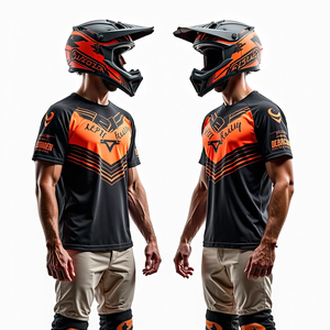Camiseta de Motocross para Hombre de Manga Larga Personalizada, Camisa de Carreras, Ajuste Cómodo, Ropa de Moto - Product Image 4