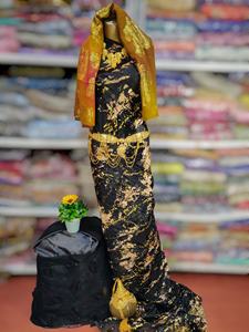 Tissu de haute qualité, tendance, traditionnel, uni, Somali Maqbal Dirac, velours, sergé, slub, jacquard, imprimé, écologique, pour les vêtements de fête de mariage - Product Image 2