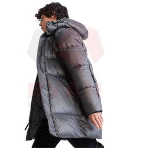 Wholesale High Quality Long Puffer <b>Jackets</b> For <b>Men</b> Adults And Kids Customized Colour Design And Printing Plus Size - Product Image 4