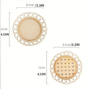 Ensemble de 4 paniers décoratifs en bambou pour la décoration intérieure - Product Image 3