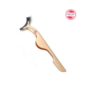 Pince à épiler d'extension de cils en acier inoxydable avec logo personnalisé - Product Image 1