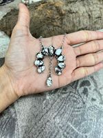 Fait à la main en argent Sterling cheval sauvage Turquoise Squash Blossom collier déclaration Western bijoux cadeau pour elle