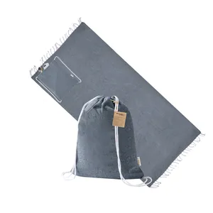 Zaini sportivi Borinex riciclati e sostenibili con coulisse, tipo pareo, per gadget promozionali - Product Image 4