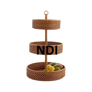 Cesta de fruta decorativa curvada a mano de calidad superior de estilo único, soporte de cesta de almacenamiento de frutas y verduras de diseño moderno - Product Image 3