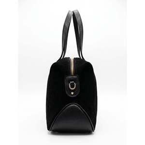 Borsa Morbida in Vera Pelle Scamosciata e Pelle Dollaro - Made in Italy - Art. 26146 - Product Image 4