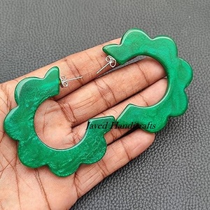 คุณภาพสูงสีที่ดีที่สุดที่ปรับแต่งได้เรซิ่นต่างหูลดลงเทรนด์ใหม่สไตล์วินเทจสำหรับงานแต่งงานเครื่องประดับที่ตรงกันทั้งหมด - Product Image 4