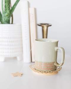 Juego de posavasos de ratán de estilo bohemio Beige elegante, posavasos de té en forma de flor Vintage, soporte para nuevos productos, venta al por mayor - Product Image 2