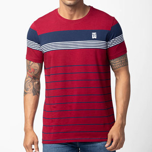 2024 T-shirt d'été pour hommes Design personnalisé et logo imprimé sur un t-shirt uni vierge en coton/fibre de bambou tricoté - Product Image 1