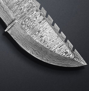 Handmade High Quality Damascus Steel Blade Custom Tracker <b>Knife</b> for Truck Drivers Logistics Staff Resin Handle Customizable OEM - Product Image 5