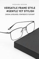 Gafas de juego para hombre, gafas ópticas de Metal de titanio, lentes transparentes, bloqueo de luz azul, antifatiga ocular, ordenador