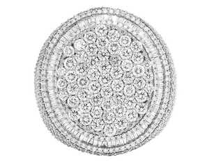 10.00 carat Hip Hop VVS Moissanite diamant taille ronde bijoux glacés bague de mariage pour hommes en argent sterling 925 - Product Image 5