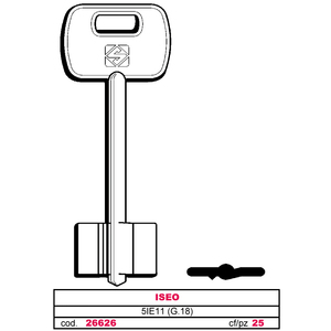 Llave Doble para Map 5ie11 (g.Vas 0) Iseo - Product Image 1