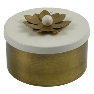 Pot à biscuits et à fruits secs en métal rond de couleur cuivre brillant, décoration d'intérieur, récipient à bonbons pour usage alimentaire - Product Image 2