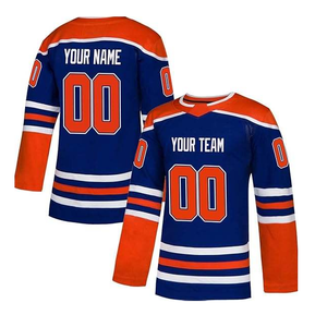 100% poliéster Hockey Jersey juventud barato Hockey desgaste sublimación equipo hockey sobre hielo Jersey con logotipo personalizado y Color - Product Image 6