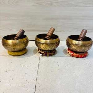 Himalayan Inspired <b>Bronze</b> Metal Singing Bowl Traditional Style Buddhism Craft for Chakra Healing and Sound Bath Therapy - Product Image 1