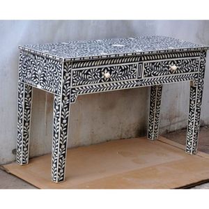 MEUBLES EN INCRÉATION D'OS Design moderne Armoire en os véritable avec 7 tiroirs pour salon cabine en incrustation d'os RÉALITÉ FAIT À LA MAIN - Product Image 6