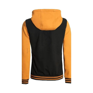 Veste d'université en coton personnalisable pour hommes, tenue d'hiver solide, respirante, écologique, à capuche, style de joueur brodé matelassé pour l'extérieur - Product Image 5