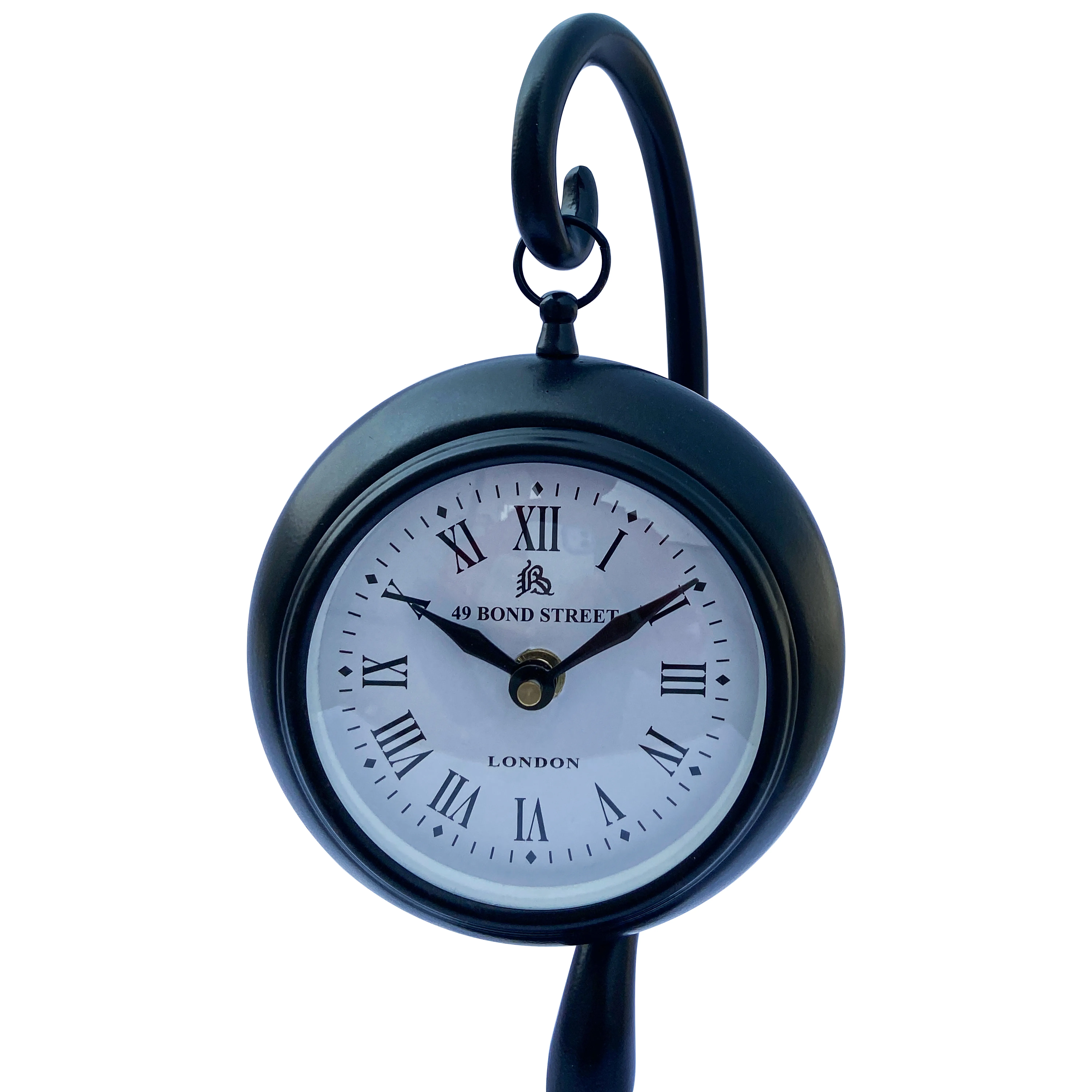 जन्मदिन उपहार और अद्वितीय सजावटी वस्तु के लिए नॉटिकल स्टाइल चमकदार ब्लैक डेस्क आधुनिक घड़ी एनालॉग डिजिटल घड़ी