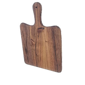 Planche à découper en bois de conception fantastique Planche à découper en bois de forme ronde créative avec poignée noire pour les Offre Spéciale - Product Image 2