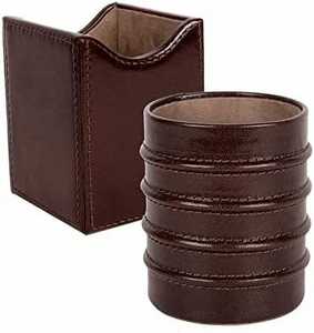 Decorative <b>Leather</b> Desk Pen Pencil Holder Stand Multi Purpose Use Pencil Cup Pot Desk <b>Organiser</b> At Wholesaler Price - Product Image 3