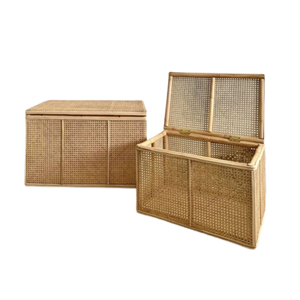 Panier en rotin tendance pour enfant stockage de jouets boîte de rangement en rotin meubles de décoration en gros du Vietnam - Product Image 6