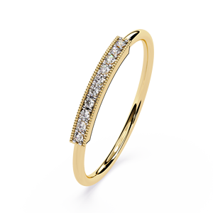 18K Gold Single <b>Row</b> Pave Diamond Wedding Band Ring Fine Jewelry Customize Natural Diamond Ring Luxury Women Diamond Jewelry - Product Image 1