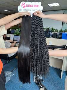 100% haute qualité vietnamien Remy Extension de cheveux lâche vague profonde et os droite trame cheveux haute qualité Remy cheveux - Product Image 4