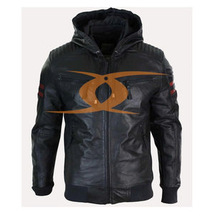 Chaqueta de invierno personalizada OEM de la mejor calidad para hombre de cuero transpirable a prueba de viento y diseño impreso de talla grande más vendidos - Product Image 1