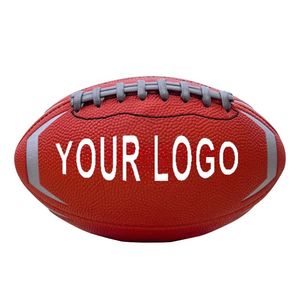 Ballon de rugby en cuir PU avec logo personnalisé professionnel Ballon de football américain rouge de taille 3 6 9 - Product Image 6