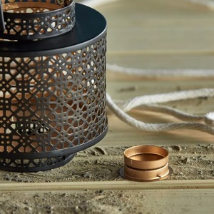 Stylish Black Cut Work <b>Lantern</b> For Home Cafe Restaurant Ambience And Indoor Outdoor Decorative Uses Handcrafted From India - Product Image 6