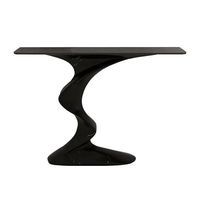 Table console en métal et verre de couleur or de qualité supérieure Design élégant pour entrée, salon ou couloir Déco
