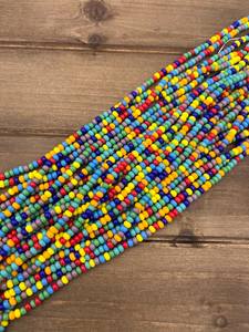 Colorful Rainbow Czech Glass Seed Round <b>Beads</b> for <b>Jewelry</b> <b>Making</b> with Crystal Lampwork & Glass <b>Beads</b> - Product Image 2