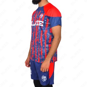 Maillots de football personnalisés par sublimation, ensembles d'uniformes de football, unisexe adulte, 100% polyester, séchage rapide, respirant, maillot avec logo personnalisé - Product Image 2