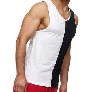 Débardeur maille séchage rapide logo OEM débardeur en coton uni musculation personnalisé Fitness Stringer Gym Sport débardeur pour hommes - Product Image 6