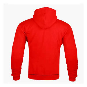Sudadera con Capucha y Cremallera para Hombres Altos y Corpulentos, Mezcla de Algodón, Estilo Básico, Holgada, Informal, Otoño, Venta al Por Mayor - Product Image 3