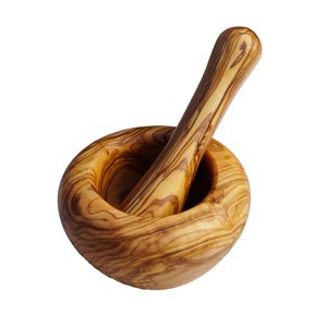 สากและครกไม้แบบคลาสสิกเครื่องมือในครัวที่ทันสมัยเหมาะสำหรับการบดเมล็ดสมุนไพรเครื่องเทศและการทำอาหารที่บ้าน - Product Image 1