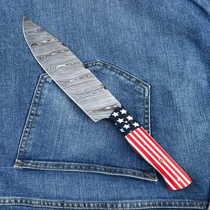 มีดทำครัว PRESTIGE BLADES คุณภาพสูง ผลิตตามแบบ OEM ด้ามจับพิเศษ ใบมีดเหล็กดามัสกัส ใช้ได้ทั้งมือซ้ายและขวา ล้างในเครื่องล้างจานได้ - Product Image 2