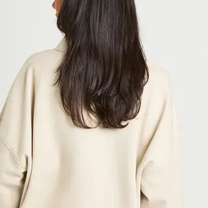 Sweat-shirt pour femme à col rabattu ou acheteurs en gros avec prix avantageux / Couture durable de haute qualité pour un design décontracté d'hiver - Product Image 5