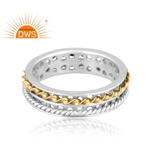 Best Selling Fine Sterling Silver Textured <b>Spinner</b> Band <b>Ring</b> Custom Jewelry <b>for</b> <b>Women</b> Gift <b>for</b> Her - Product Image 3