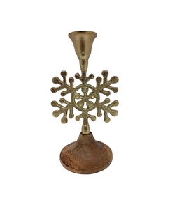 Porte-bougie chauffe-plat en métal doré premium, centre de table de Noël, vente en gros à prix réduit - Product Image 3