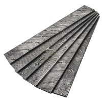 Acier Damas en billettes, motif Twist Feather Raindrop Random Ladder Fire DD-Damascus-Steel-905 pour la fabrication de couteaux, billettes d'acier Damas, barre plate