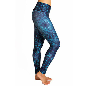 Haute qualité femmes Gym Fitness Yoga Leggings couleur personnalisée Spandex Polyester respirant sublimé cravate teinture taille vêtements de sport - Product Image 2