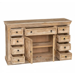 Buffet rustique en bois de manguier massif avec finition naturelle - Product Image 3