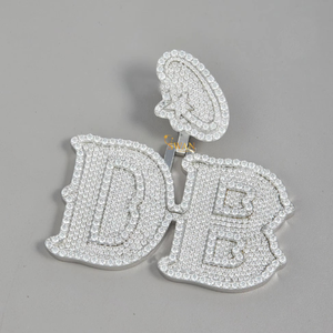 คอลเลกชันเครื่องประดับสีขาวทองแสนสวย10kt เพิ่มความชัดเจนให้กับ VVS ตัดเหลี่ยมเพชรที่ปลูกในห้องปฏิบัติการจี้เพชรที่กำลังมาแรง - Product Image 1