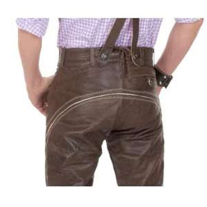 Shemax Trachten shorts pour hommes lederhosen gris ombré OEM personnalisé nouveau bavarois oktoberfest lederhosen - Product Image 4