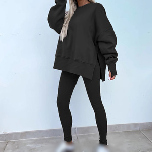 Conjunto de 2 Piezas de Ropa Deportiva para Mujer con Diseño de Logotipo Personalizado, Pantalones Deportivos y Sudadera con Capucha - Product Image 6