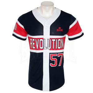 Uniforme de béisbol de poliéster transpirable Uniforme de Béisbol Juvenil Uniforme de béisbol de impresión por sublimación de buena calidad - Product Image 1