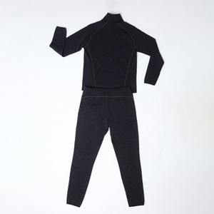 [Conjunto de chándal de lana Merino cómodo para hombre, Sudadera con capucha y cremallera transpirable, pantalones para correr, ropa de calle a prueba de viento para correr - Product Image 5