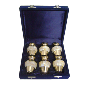 Urnas de cremación tradicionales de estilo Vintage tamaño pequeño ataúd para cenizas de bebé encimera recuerdos decorativos con caja de terciopelo - Product Image 5